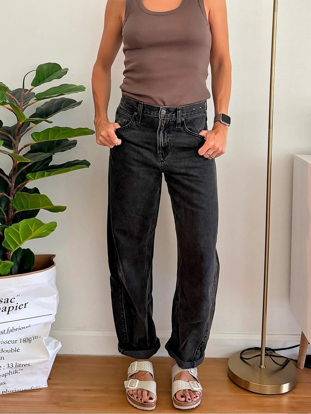 Gap barrel Jeans Black Waist 26